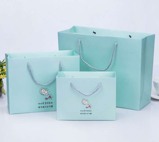 Paper bags customized for shopping packaging gift bags with handles Wedding garment clothes dress bags full color printing