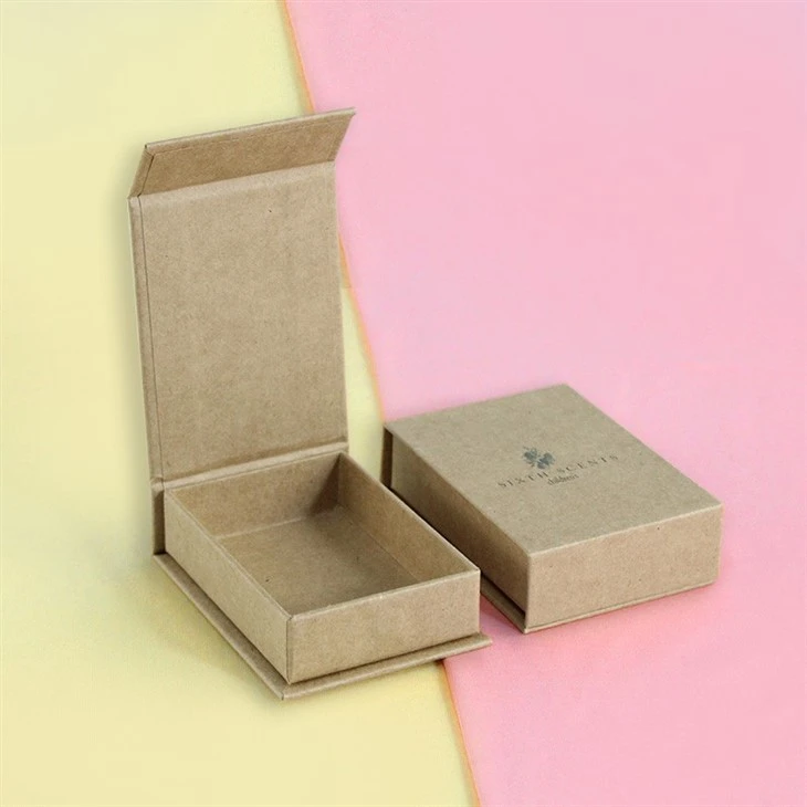 Kraft Pinstripe Magnetic Closure Gift Boxes